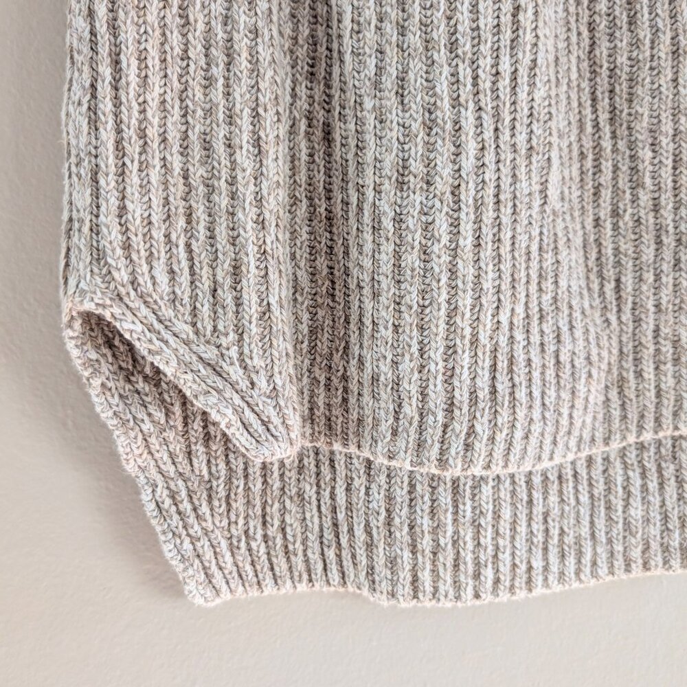 Madewell Sleeveless Sweater Oatmeal Chunky Preppy Modern Minimalist Womens S - Picture 6 of 12